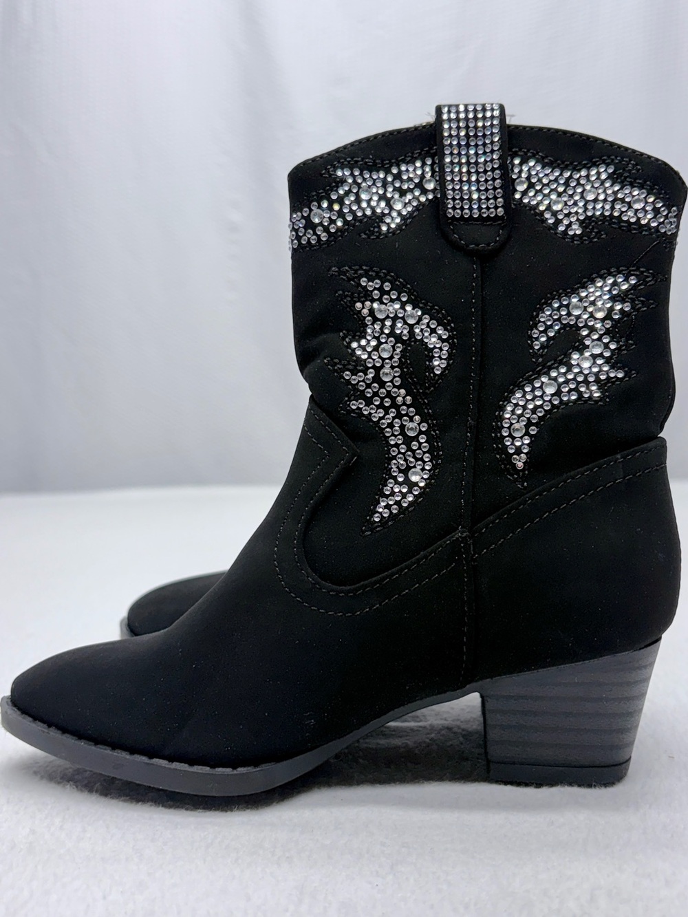 Forever Link River-01K Cowgirl Boots Girls 10 Rhinestone Western